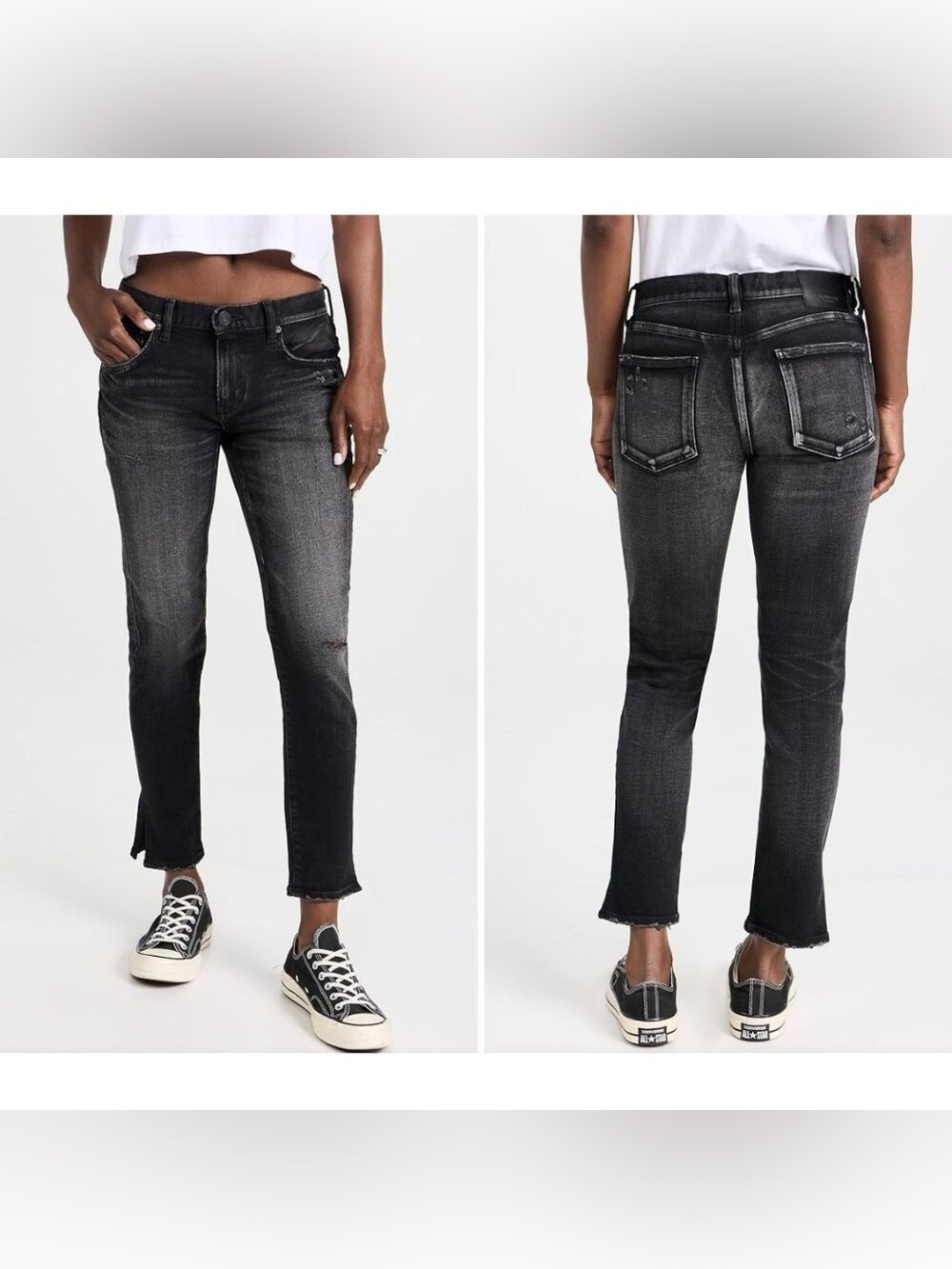 NEW MOUSSY VINTAGE Redlands Skinny Leg Ankle Jeans In Black Size 29 NWOT